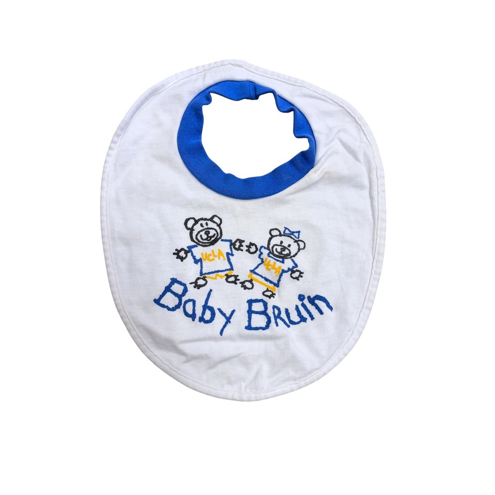 Vintage UCLA Baby Bruin Bib The Kids Company Third Street Sportswear Blue White